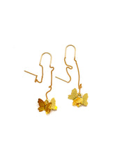 Load image into Gallery viewer, Threaded Butterfly Earrings
