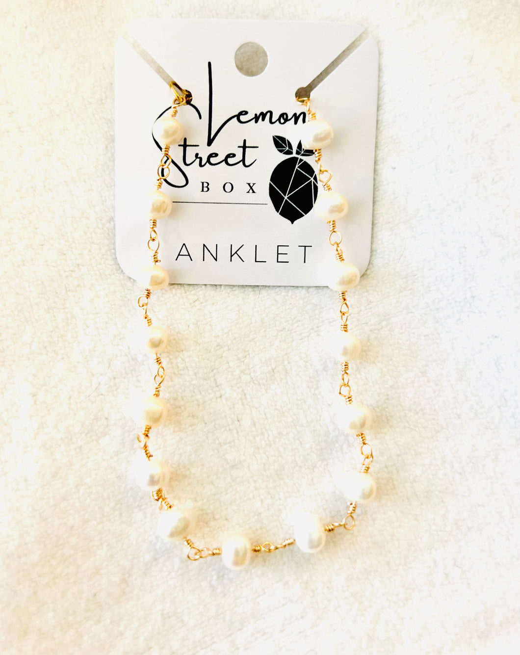18k Pearl Anklet
