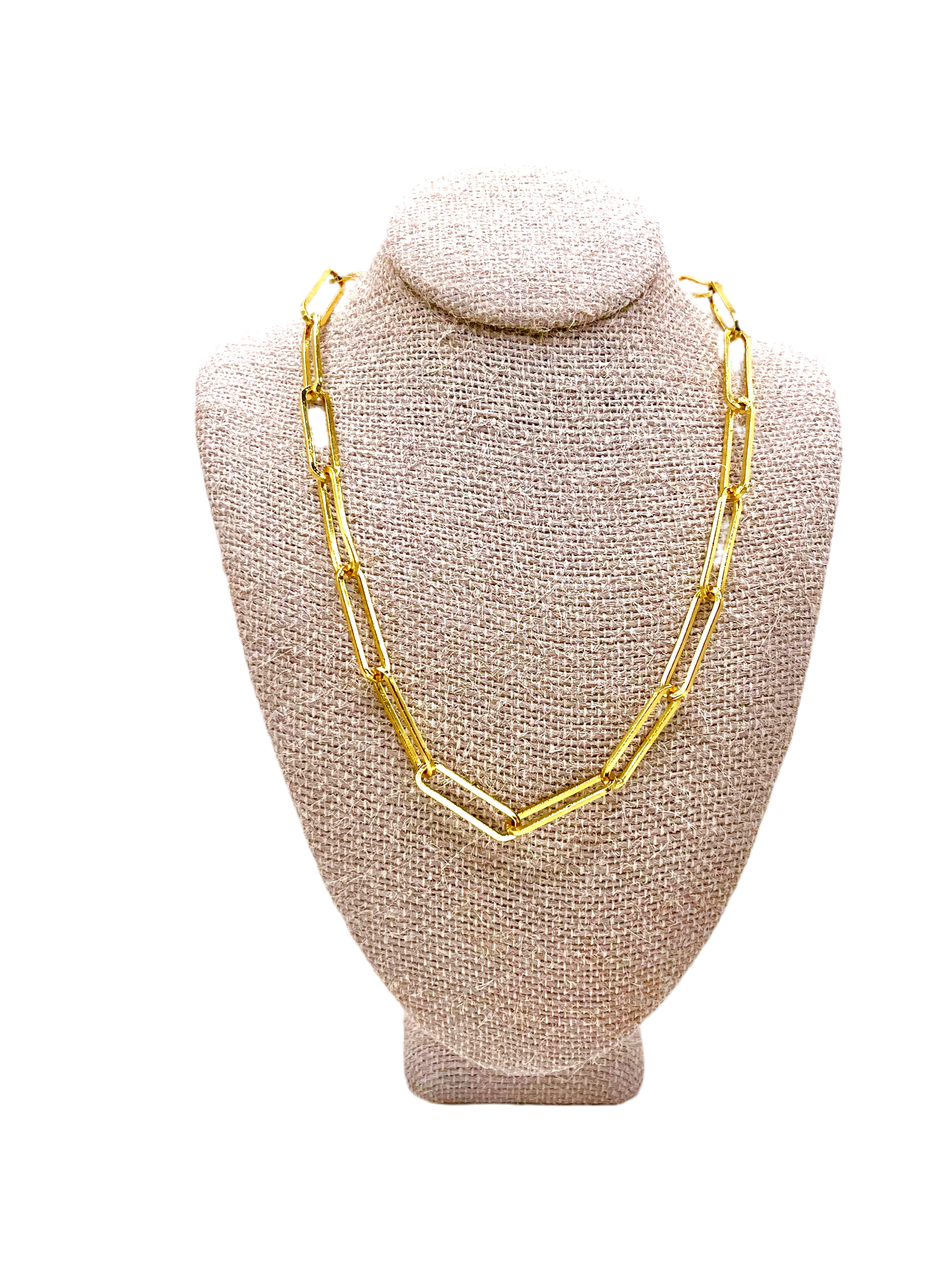 16” Paperclip Necklace 18k – Lemon Street Box