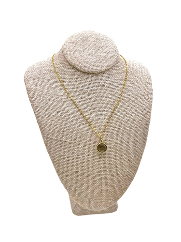 Round Smoke Necklace 18k