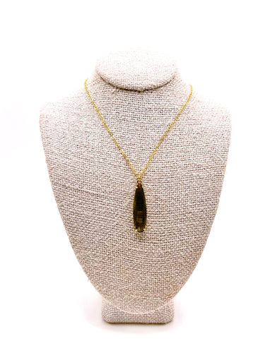 Faceted Smokey Necklace