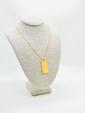 Load image into Gallery viewer, Distressed Rectangle Necklace