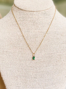 Emerald Cut Necklace