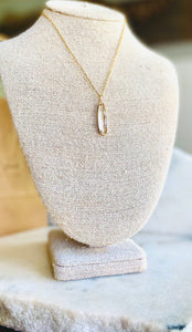 Faceted Clear Necklace